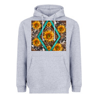 Heather Grey sunflower tumbler Heavyweight Hoodie - BarkalooDesign