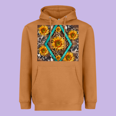 Sunflower Tumbler Heavyweight Hoodie Designed By Barkaloodesign
