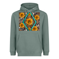 Sage sunflower tumbler Heavyweight Hoodie - BarkalooDesign