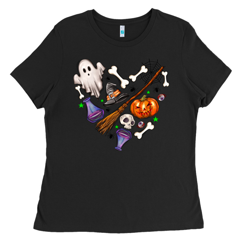 Love Hallowen Ladies Tee by NancyCooperArtShop | Teevron