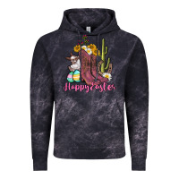 Cloud Black Happy Easter western Easter Day Vintage Hoodie - CowGirlArtShop