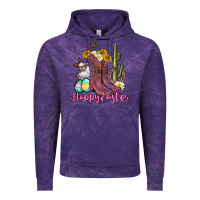 Cloud Purple Happy Easter western Easter Day Vintage Hoodie - CowGirlArtShop