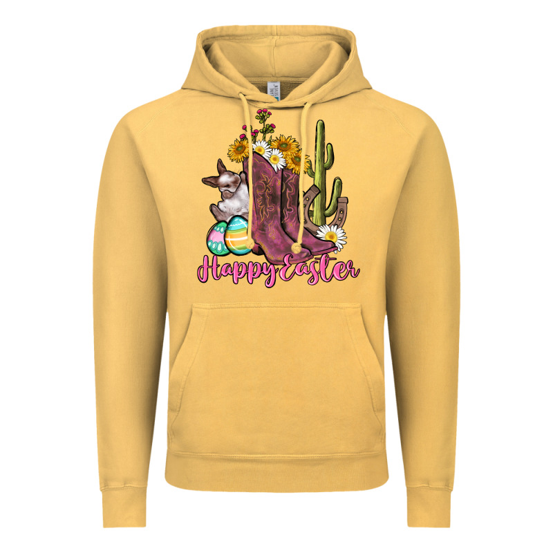 Happy Easter Western Easter Day Vintage Hoodie by CowGirlArtShop | Teevron