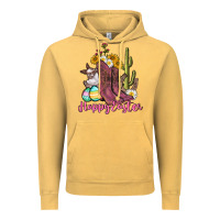 Vintage Mustard Happy Easter western Easter Day Vintage Hoodie - CowGirlArtShop