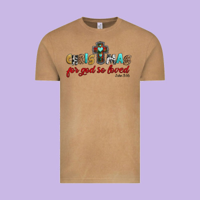 Christmas For God So Loved John 3 16 Vintage Tee Designed By Jasminsmagicworld