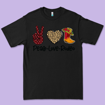 Peace Love Rodeo Premium Tee Designed By Bettercallsaul