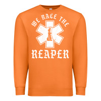 Carrot Emt, Ems And Paramedic We Race the Reaper Premium Sweatshirt - longCreatives