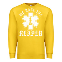 Lemon Emt, Ems And Paramedic We Race the Reaper Premium Sweatshirt - longCreatives