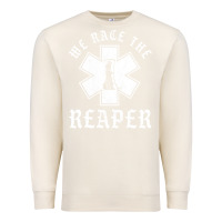 Sandshell Emt, Ems And Paramedic We Race the Reaper Premium Sweatshirt - longCreatives