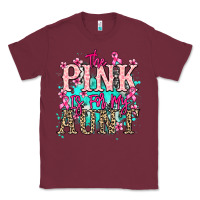 Burgundy The pink is for my Aunt Cancer Awareness Classic Tee - HowdyJamesFarm