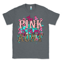 Charcoal Heather The pink is for my Aunt Cancer Awareness Classic Tee - HowdyJamesFarm