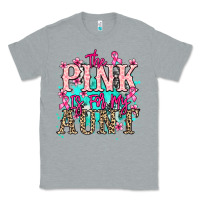 Heather Grey The pink is for my Aunt Cancer Awareness Classic Tee - HowdyJamesFarm