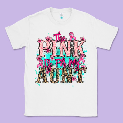 The Pink Is For My Aunt Cancer Awareness Classic Tee Designed By Howdyjamesfarm