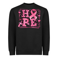 Black hope breast cancer awareness ribbon Heavyweight Sweatshirt - LillyAllenDesigns