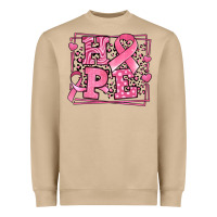 Hope Breast Cancer Awareness Ribbon Heavyweight Sweatshirt | Teevron