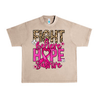 French Oak Fight believe hope survive Cancer Awareness Urban Heavy Tee - HowdyJamesFarm