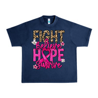 Navy Fight believe hope survive Cancer Awareness Urban Heavy Tee - HowdyJamesFarm