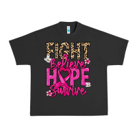 Pigment Black Fight believe hope survive Cancer Awareness Urban Heavy Tee - HowdyJamesFarm
