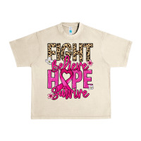 Sandshell Fight believe hope survive Cancer Awareness Urban Heavy Tee - HowdyJamesFarm