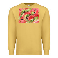 Watermelon Strawberry Kiwi Background Premium Sweatshirt | Teevron