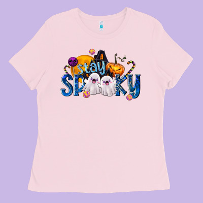 Stay Spooky Ladies Tee Designed By Texasbilliewilder