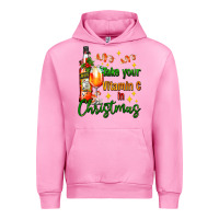 Fuchsia Pink take your vitamin c in christmas Urban Hoodie - AdoDesignShop