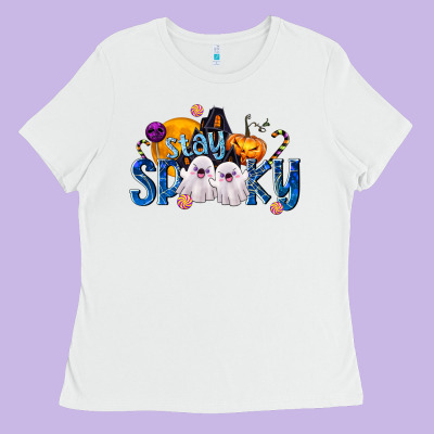 Stay Spooky Ladies Tee Designed By Texasbilliewilder