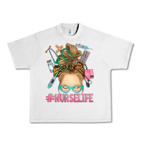 Lunar Rock blonde messy bun nurse life Urban Heavy Tee - RanaPortraitStore