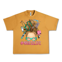 Peanut Butter blonde messy bun nurse life Urban Heavy Tee - RanaPortraitStore