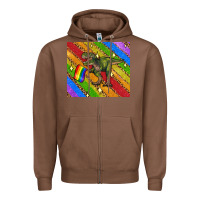Chestnut lgbtq dinosaur t rex tumbler Zipper Hoodie - Artiststas