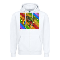 White lgbtq dinosaur t rex tumbler Zipper Hoodie - Artiststas
