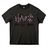 Asphalt Peace Love Autism Heavy Core Tee - Bettercallsaul