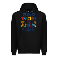 Black Proud teacher to au-some students Premium Hoodie - CowhideDigitalArt