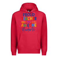 Cardinal Proud teacher to au-some students Premium Hoodie - CowhideDigitalArt