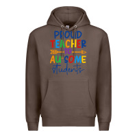 Coffee Proud teacher to au-some students Premium Hoodie - CowhideDigitalArt