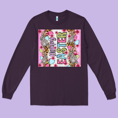 Happy Easter Bunnies Eggs 20oz Skinny Tumbler Long Sleeve Tee Designed By Oliviacreatesart