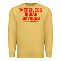 Antique Gold merciless indian savages Premium Sweatshirt - longCreatives