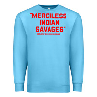 Ocean Blue merciless indian savages Premium Sweatshirt - longCreatives
