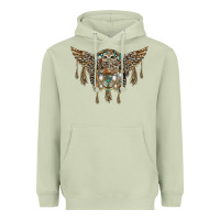 Matcha native dream catcher with owl Heavyweight Hoodie - BarkalooDesign
