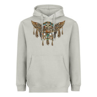 Moon Dust native dream catcher with owl Heavyweight Hoodie - BarkalooDesign