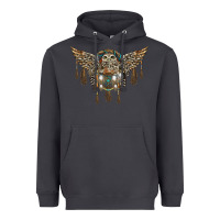 Smoke native dream catcher with owl Heavyweight Hoodie - BarkalooDesign