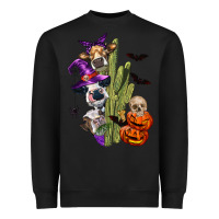 Black halloween cows Heavyweight Sweatshirt - LillyAllenDesigns