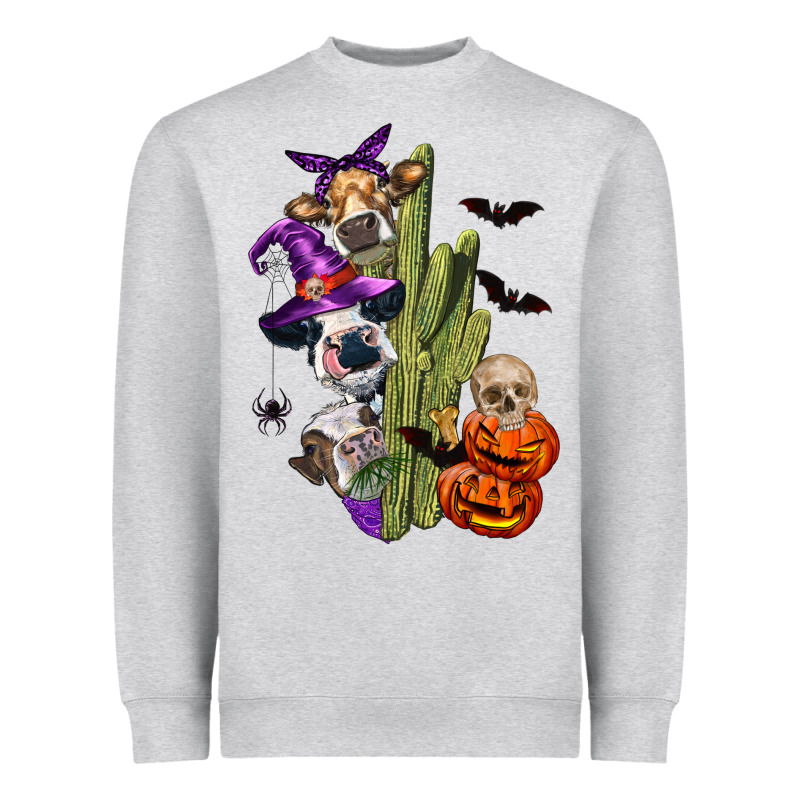 Halloween Cows Heavyweight Sweatshirt by LillyAllenDesigns | Teevron
