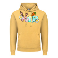 Vintage Mustard Hop bunny Easter Day Vintage Hoodie - CowGirlArtShop
