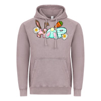 Vintage Zinc Hop bunny Easter Day Vintage Hoodie - CowGirlArtShop
