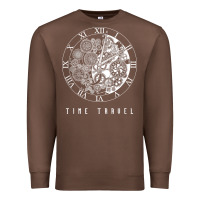 Chestnut Time Travel Traveler Watch Vintage Clock Steampunk Gift Premium Sweatshirt - longCreatives