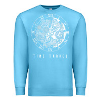 Ocean Blue Time Travel Traveler Watch Vintage Clock Steampunk Gift Premium Sweatshirt - longCreatives