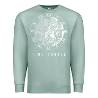 Seafoam Time Travel Traveler Watch Vintage Clock Steampunk Gift Premium Sweatshirt - longCreatives