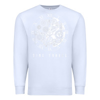 White Time Travel Traveler Watch Vintage Clock Steampunk Gift Premium Sweatshirt - longCreatives