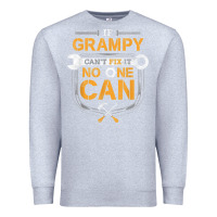 Heather Grey Mens Grampy Funny Handyman Fix It Fathers Day Gift Premium Sweatshirt - longCreatives